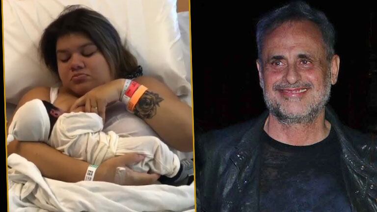 El tierno posteo de Jorge Rial, de su hija Morena dándole la teta a su bebé