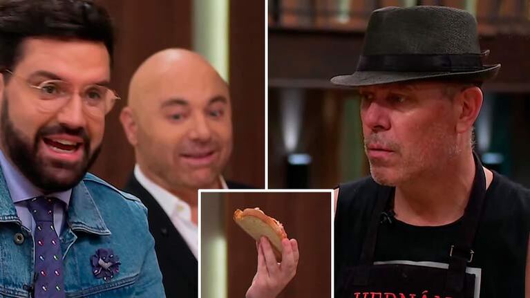 La particular justificación del "Loco" Montenegro en MasterChef: "No tosté la bruschetta porque no quise invadirla"