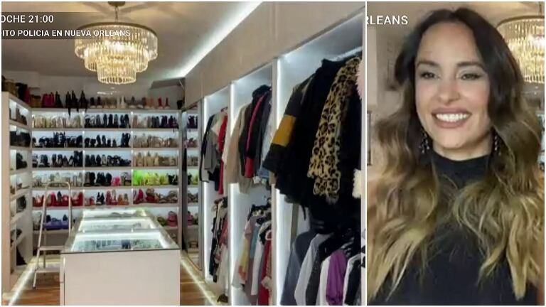 Lourdes Sánchez mostró su vestidor en La jaula de la moda