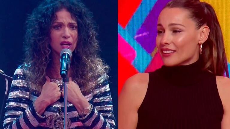 Patricia Sosa emocionó a Pampita cuando cantó Aprender a volar en Los 8 escalones