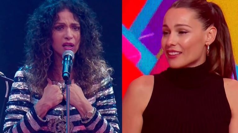 Patricia Sosa emocionó a Pampita cuando cantó Aprender a volar en Los 8 escalones