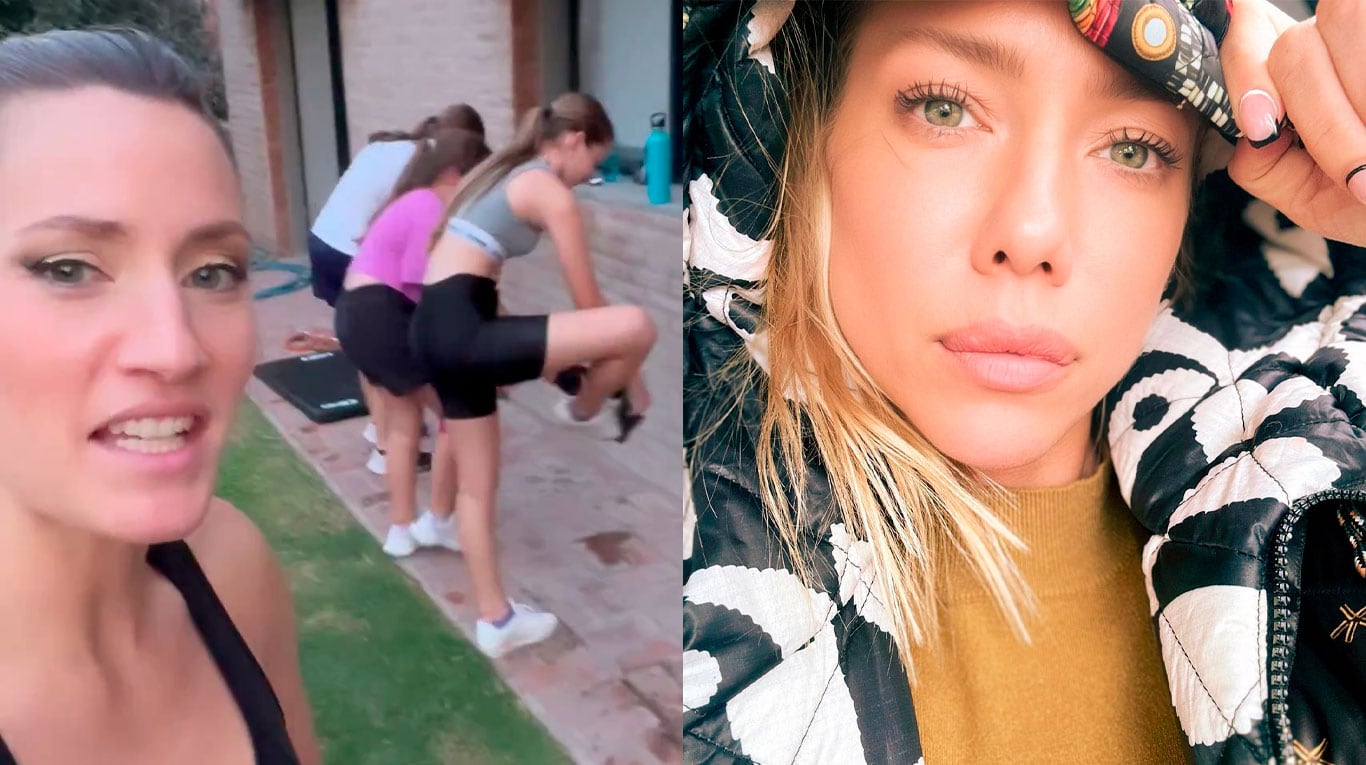 MIca Viciconte entrenó a las hijas de Nicole Neumann