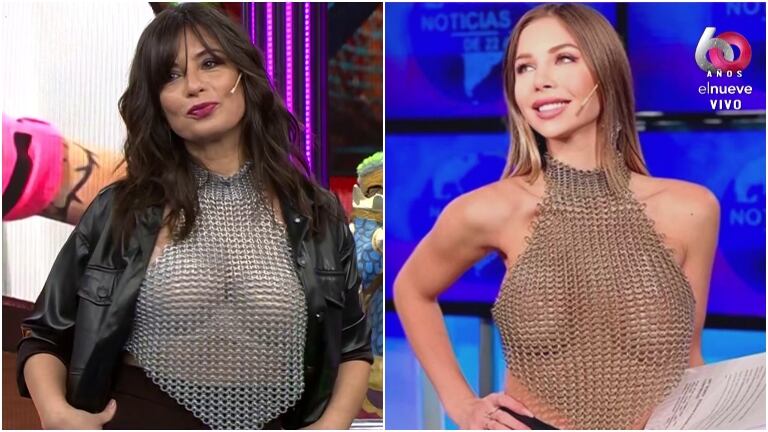 Edith Hermida imitó el jugado look de Romina Malaspina en Bendita