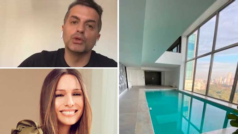 Ángel de Brito contó cómo es la casa de tres pisos de Pampita con piscina