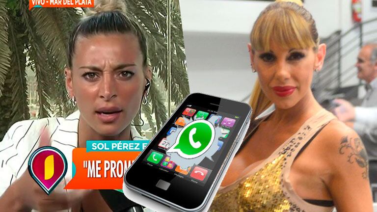 Sol Pérez reveló que el origen del conflicto con Mónica Farro sucedió en el chat de WhatsApp de la obra