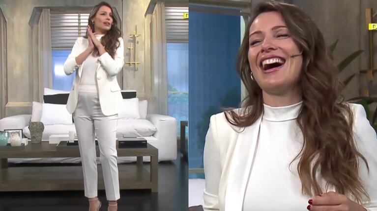 Pampita y un divertido momento al aire al pedir una prenda de ropa: "Voy a tener que cambiar el talle" 