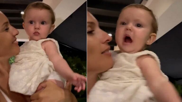 ¡Palabra mágica! Pampita compartió un tierno video de su hija Ana García Moritán diciéndole "mamá" por primera vez