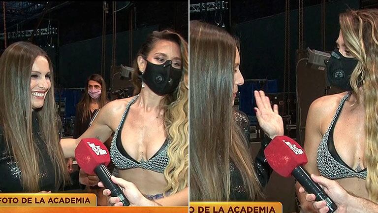 La divertida charla de Jimena Barón con Pampita, antes del debut de La Academia