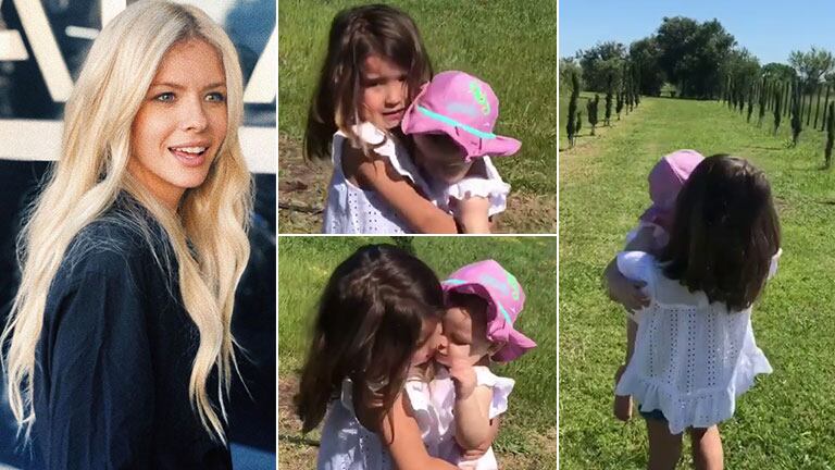 ¡Amor de hermanas! China Suárez publicó un tierno clip de Rufina cantándole a Magnolia en brazos