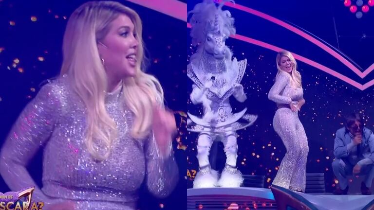 Wanda Nara tuvo un percance con su vestido en la final de ¿Quién es la máscara?