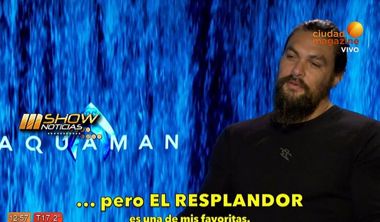 Entrevista exclusiva con Jason Momoa, protagonista de Aquaman, el rey de Atlantis