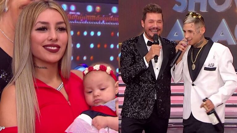 Tamara Báez y Jamaica, su hija, acompañaron a L-Gante en su debut como jurado de ShowMatch