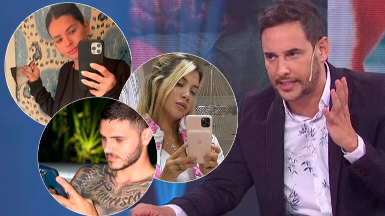 Rodrigo Lussich les sugirió a China Suárez, Wanda Nara y Mauro Icardi que armen un picante grupo de WhatsApp tras el escándalo