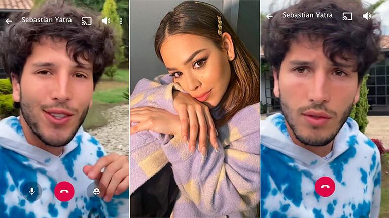 Sebastián Yatra se grabó cantando una canción de Danna Paola, en medio de los rumores de affaire