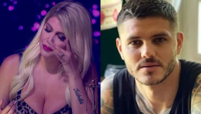 Wanda Nara se emocionó al aire, en medio de su separación de Mauro Icardi: "Fue un golpe al corazón"