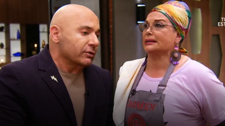 Germán Martitegui tuvo un chispazo con Carmen Barbieri en MasterChef Celebrity: "Sos parecida a tu hijo"