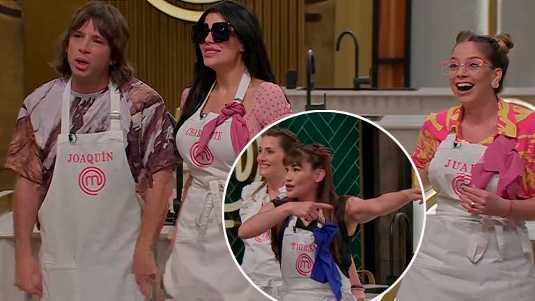 El enojo de la Tigresa Acuña con Juariu, Joaquin Levinton y Charlotte Caniggia en MasterChef Celebrity