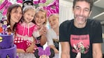 Mariano Martínez y Camila Cavallo estuvieron juntos en el cumpleaños de Alma, su hija