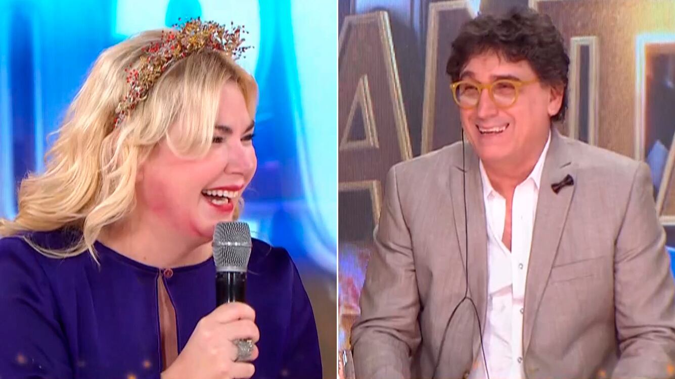 ¡Lo logró! Esmeralda Mitre hizo reír a Oscar Mediavilla con la imitación de un famoso: "¡Está tentado!"