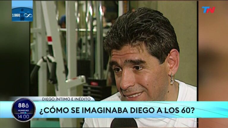 Diego Maradona y cómo imaginaba su vida a los 60 varios años atrás: "Con Dalma diciéndome 'papá'"