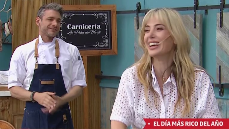 La confesión caliente de Jésica Cirio en La peña de Morfi : "Para la chanchada me gusta más la crema"