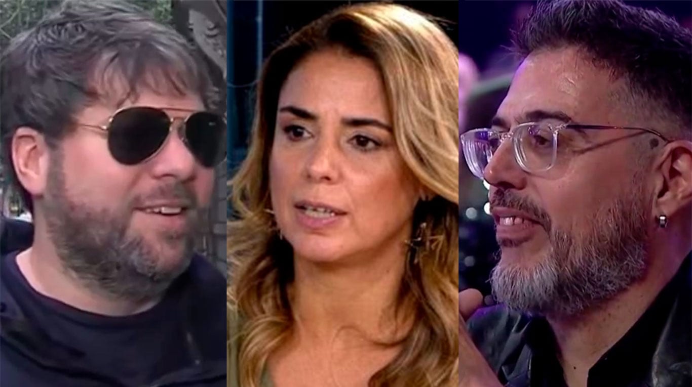 Guido Kaczka, Marina Calabró y Rolando Barbano