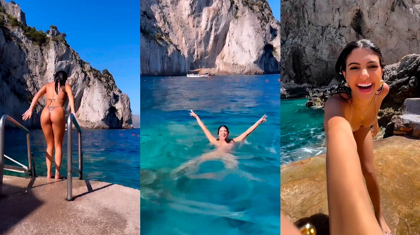 Rosina Beltrán, en Capri, Italia.