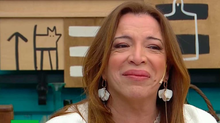 La emoción de Lizy Tagliani al conducir La peña de Morfi acompañada por primera vez de su hijo Tati