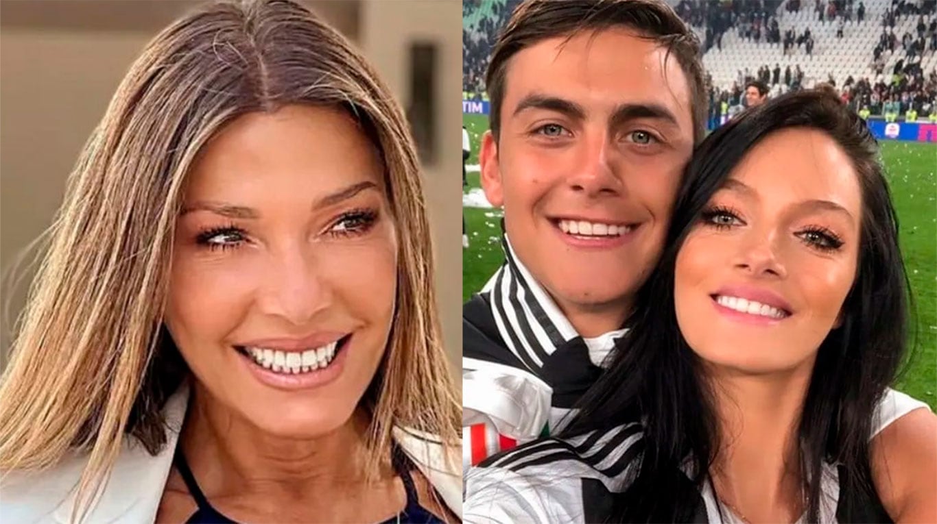 Catherine Fulop, Paulo Dybala y Oriana Sabatini