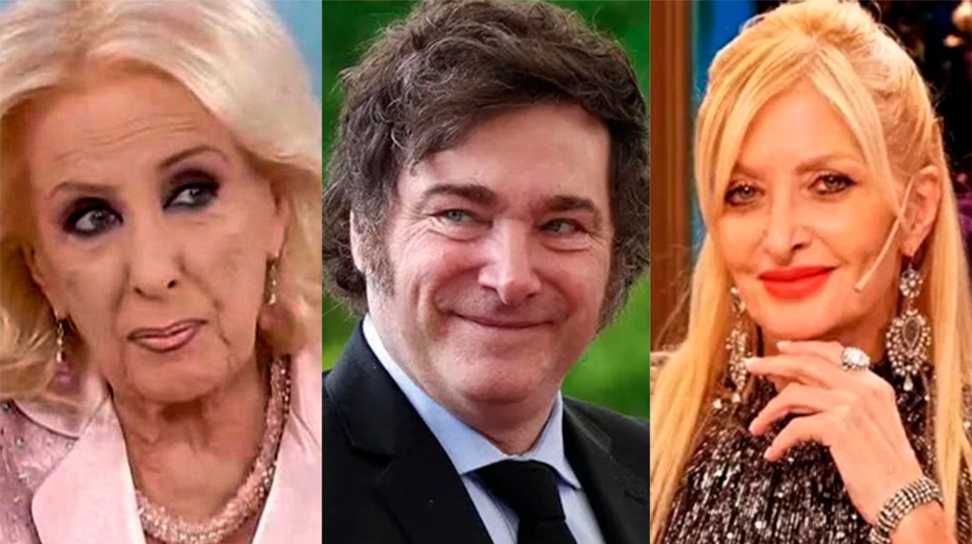 Mirtha Legrand, Javier Milei y Yuyito González