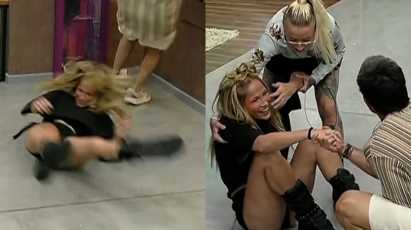 Video: la dolorosa caída en vivo de Lucía Patrone de Gran Hermano