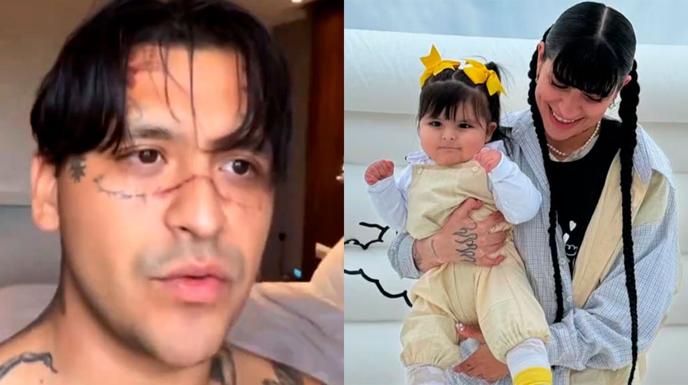 El enojo de Christian Nodal tras el cumpleaños de Inti, la hija que tuvo con Cazzu