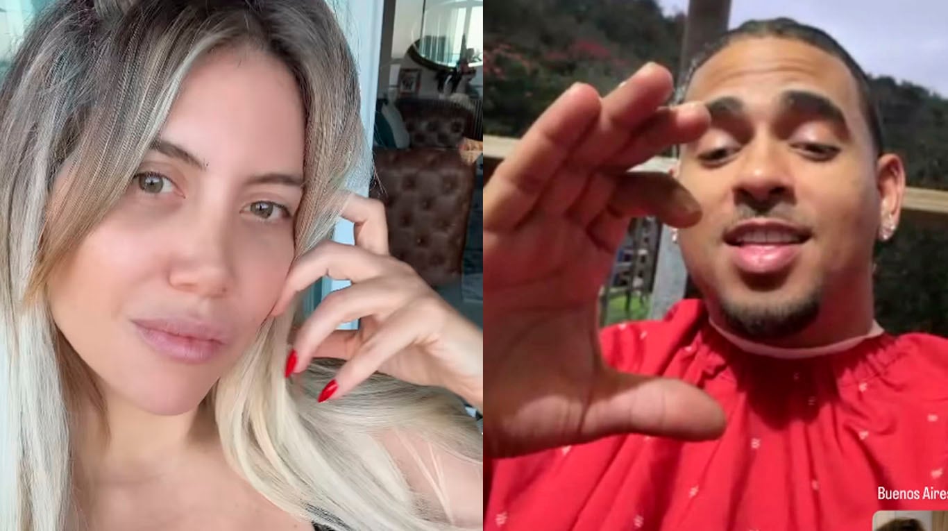 Wanda Nara y Ozuna: románticos mensajes.