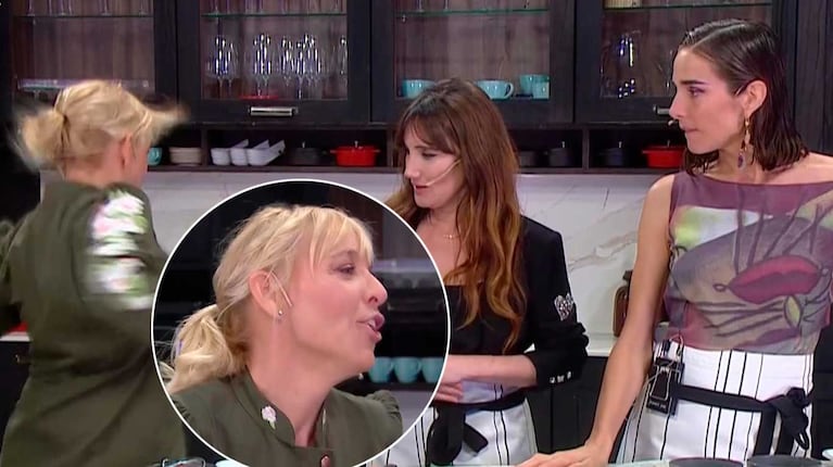 Jimena Monteverde sufrió un blooper “a lo Kim Basinger” frente a Juana Viale: “Si se escapa, picos de rating”