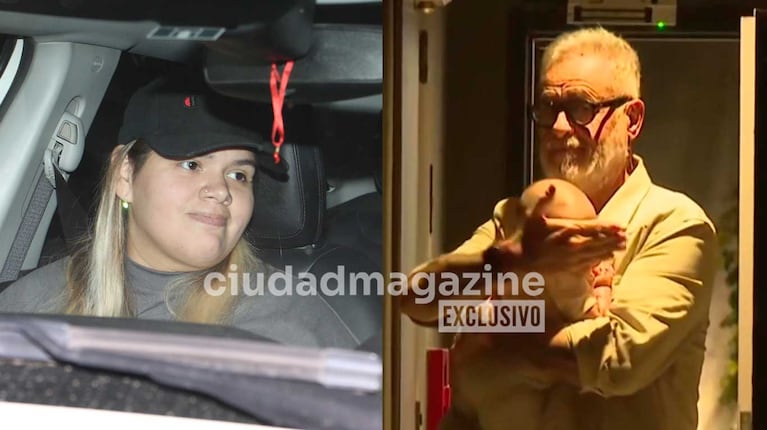 En fotos: el emotivo reencuentro de Morena Rial con su hijo Amadeo y su papá Jorge