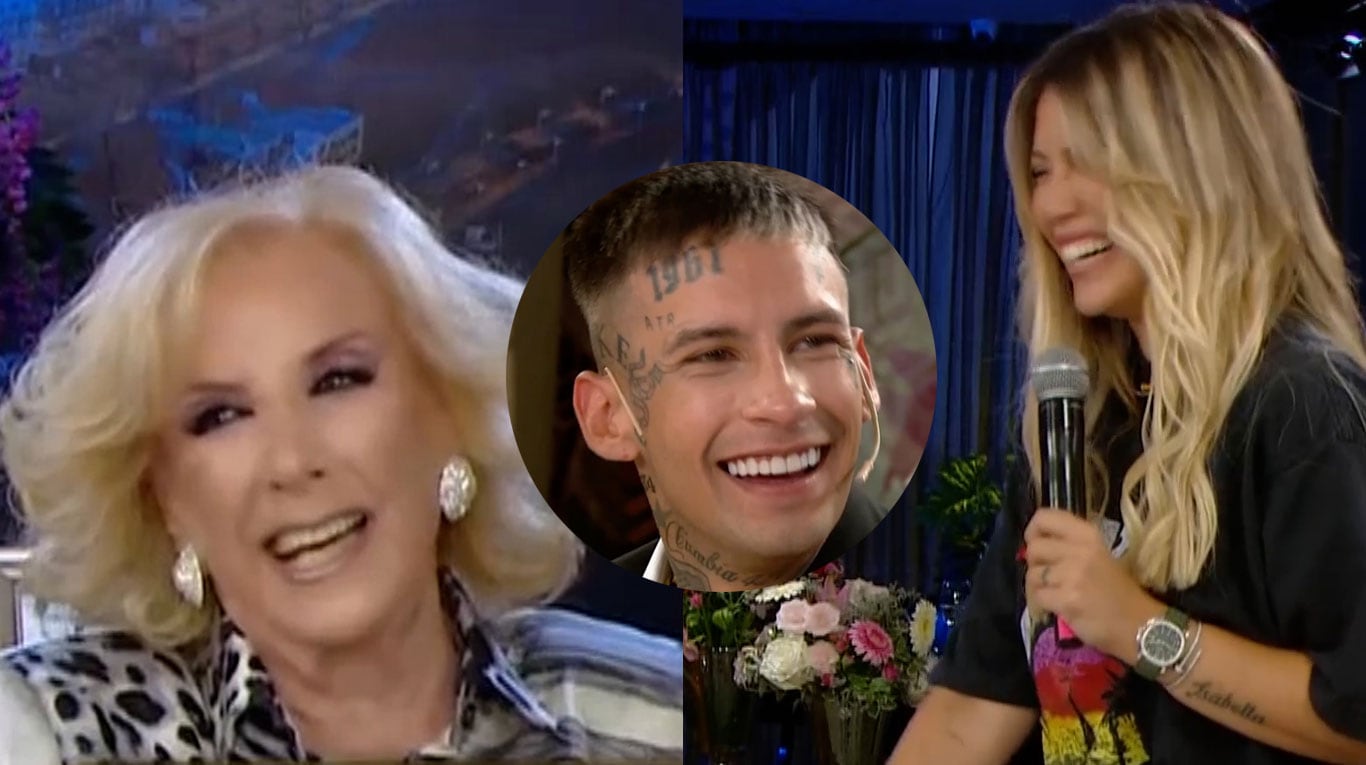 Mirtha Legrand mandó al frente a Wanda Nara con una anécdota íntima delante de L-Gante