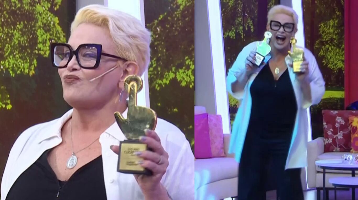 Carmen Barbieri celebró su Oro en Los mas clickeados: "Soy muy popular en las redes