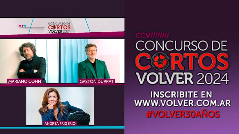 Mariano Cohn, Gastón Duprat y Andrea Frigerio, jurados del Concurso Cortos Volver 2024