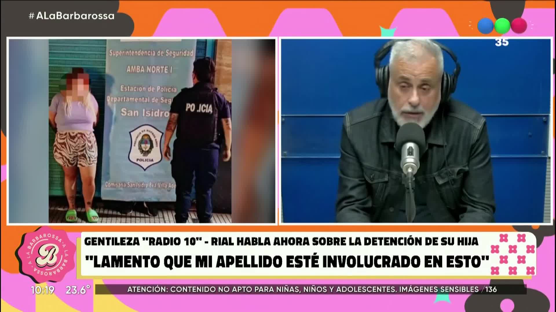 Jorge Rial le soltó la mano a Morena, su hija