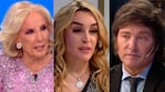 Mirtha Legrand, Fátima Florez y Javier Milei