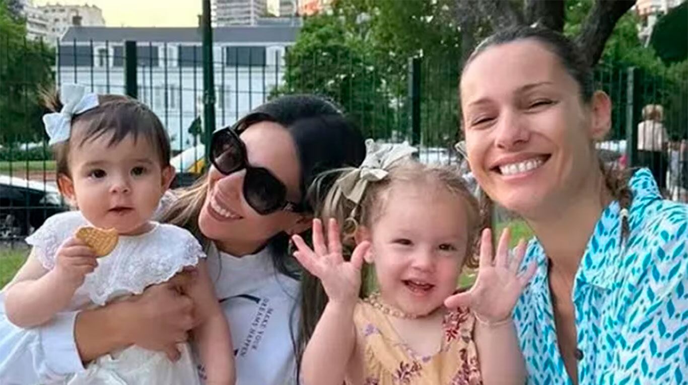 Pampita, Ana García Moritán Barby, Franco y Sarah