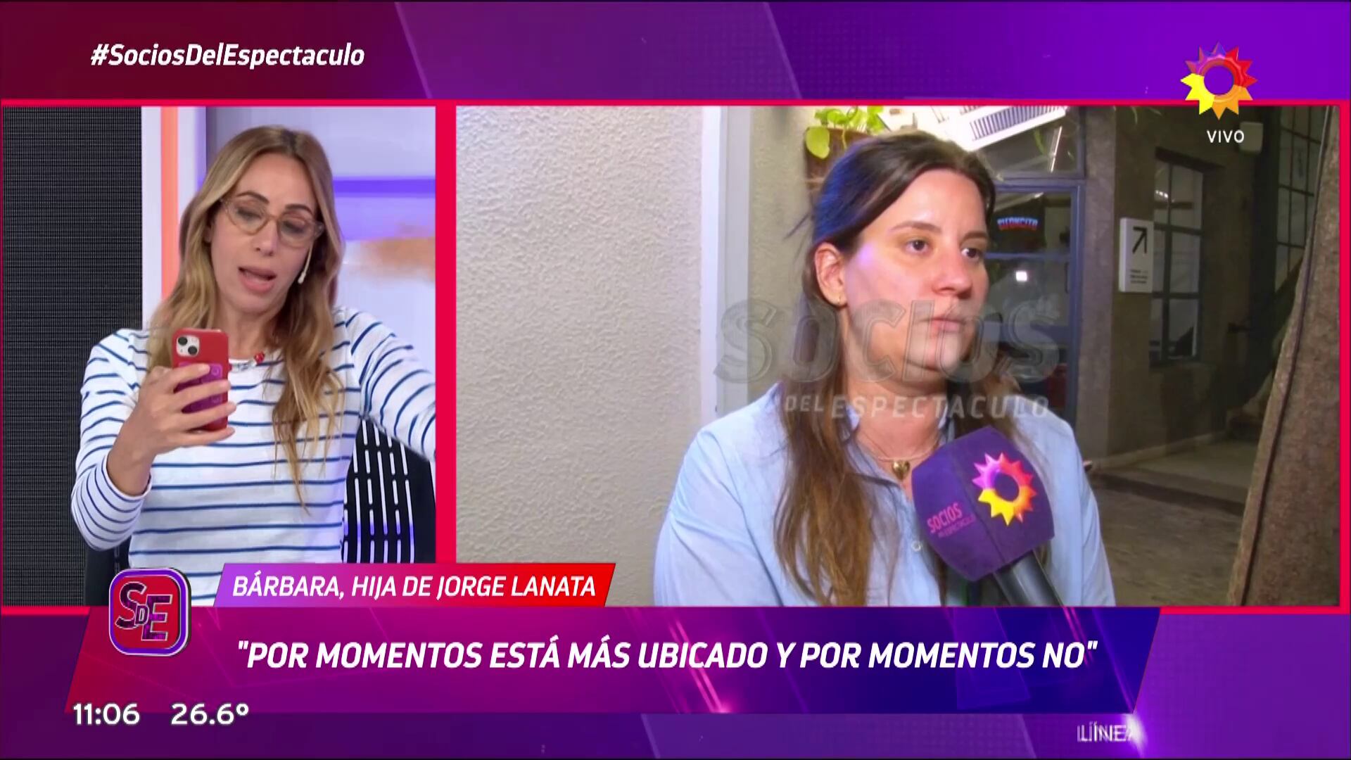 Bárbara Lanata contó quién maneja las finanzas de su padre.