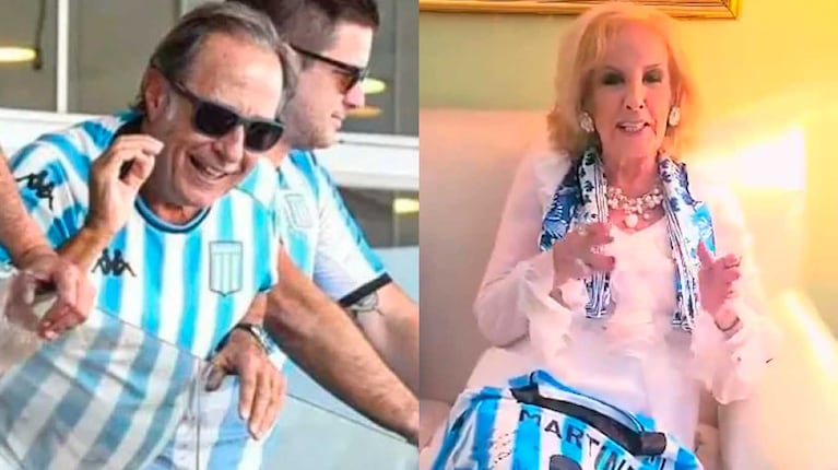 Guillermo Francella y Mirtha Legrand felicitaron a Racing por la Copa Sudamericana: “Hermosa mañana”