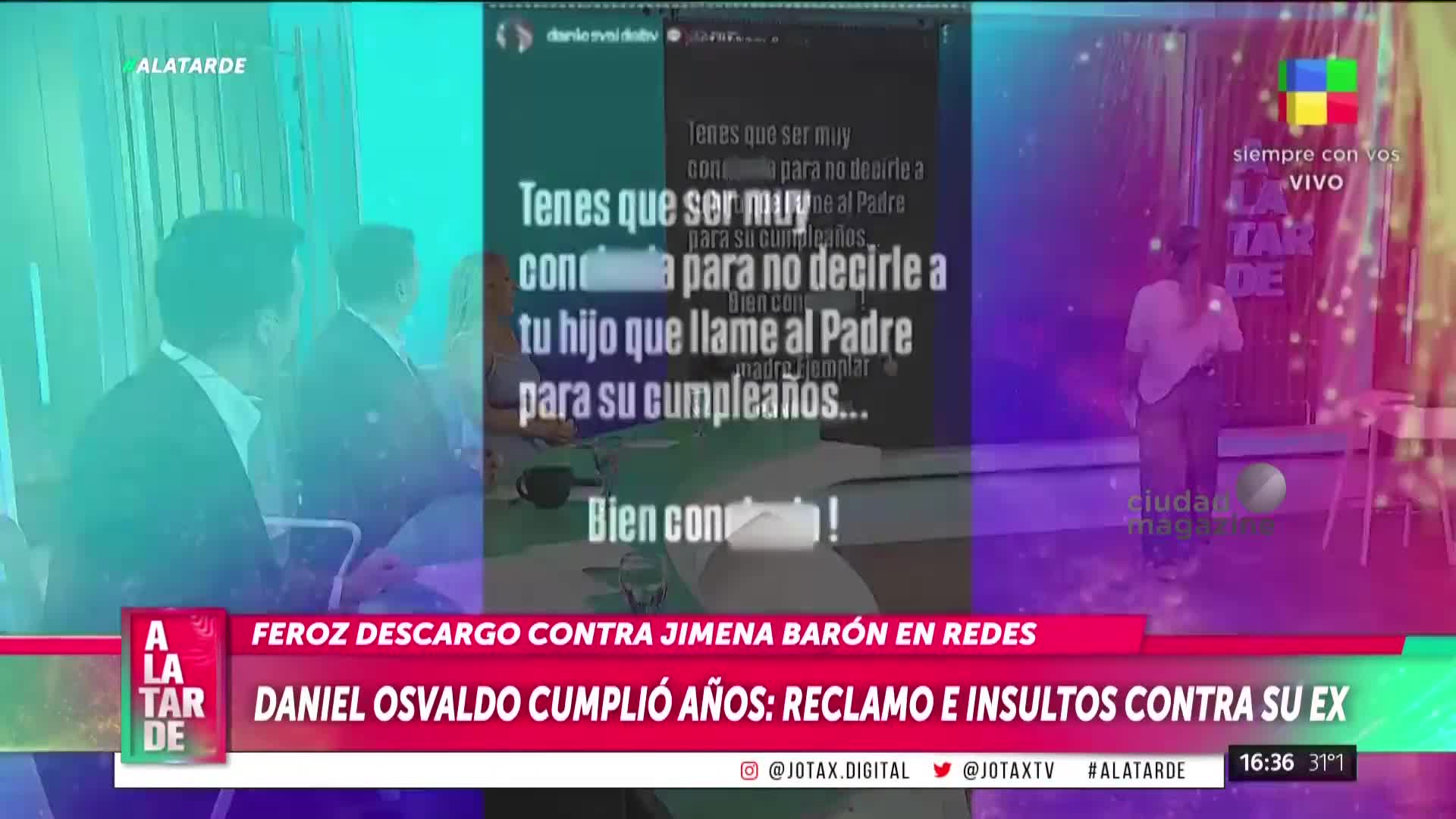 Daniel Osvaldo contra Jimena Barón en Stories