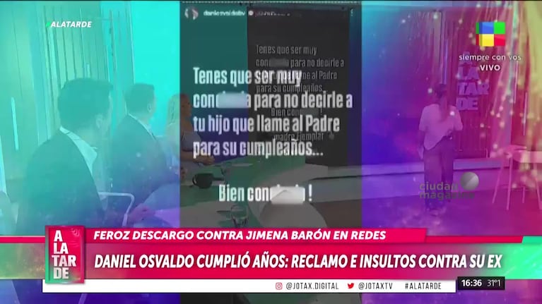 Daniel Osvaldo contra Jimena Barón en Stories