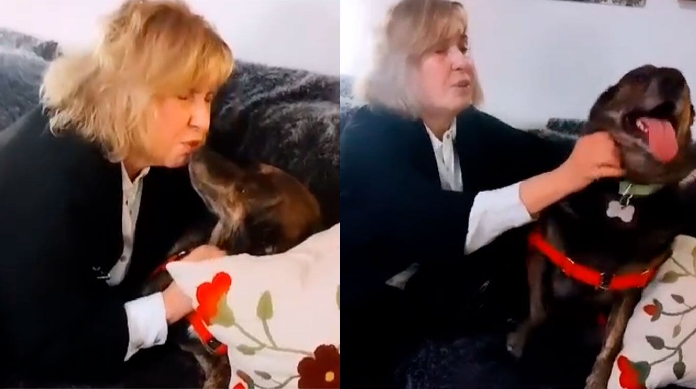 El amor de Georgina Barbarossa por su perro López