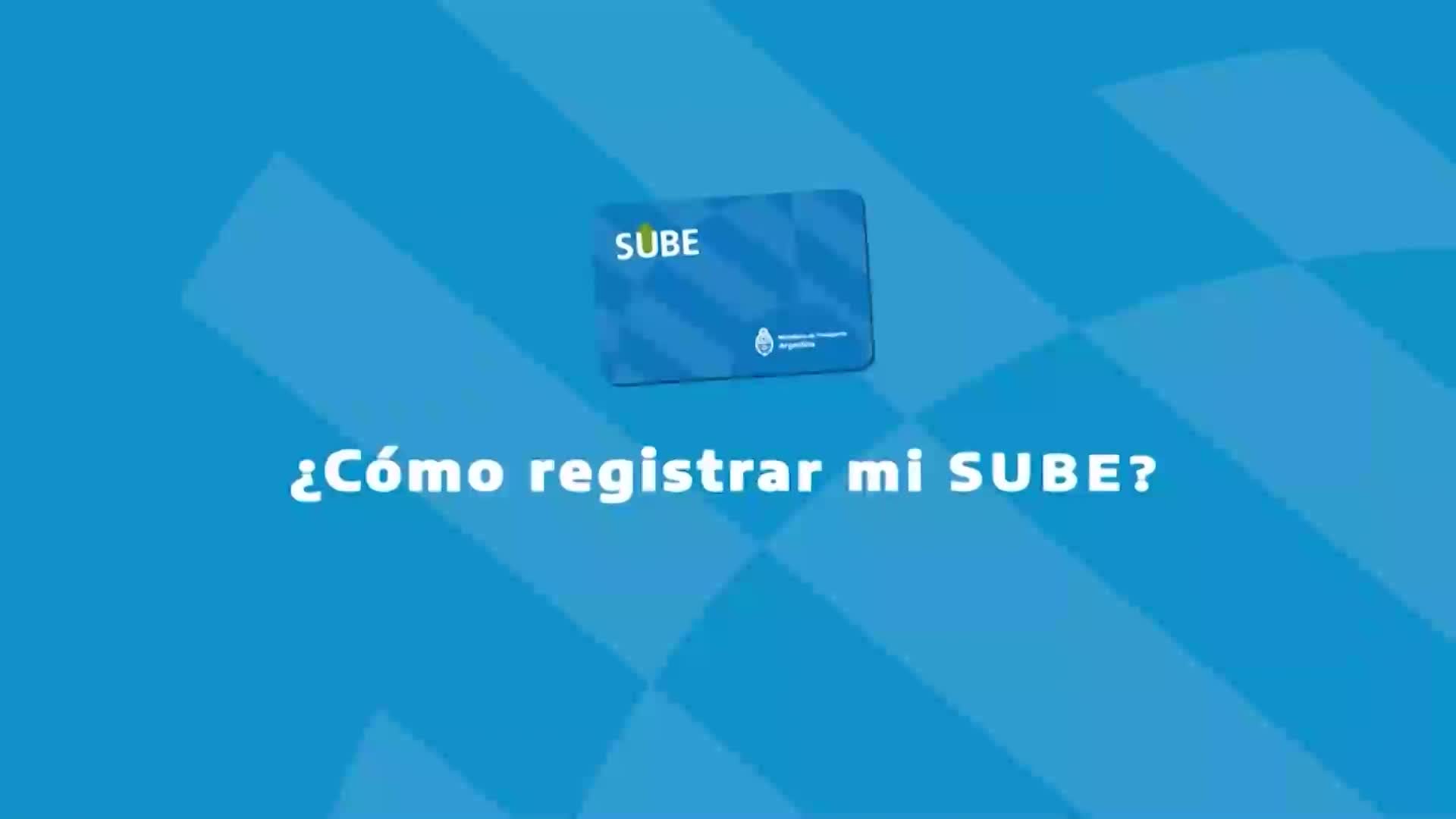 Así se registra digitalmente la tarjeta SUBE