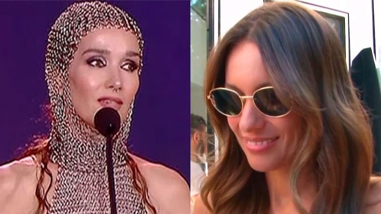 Pampita habló del momento en que Natalia Oreiro habló en el escenario y ella miró su celular en el Martín Fierro de la Moda