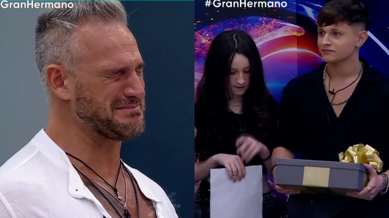 La emoción de Claudio al recibir a sus hijos en el ‘Congelados’ de Gran Hermano