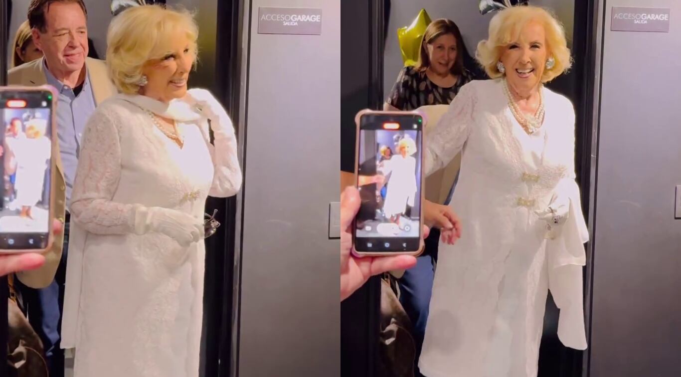 Mirtha Legrand fue sorprendida en su camarín en el día de su cumpleaños 